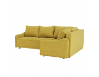 Rohová sedačka s rozkladom a úložným priestorom Lena P - horčicová