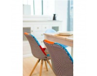 Jedálenská stolička Kima Typ 1 - vzor patchwork