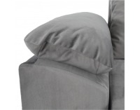 Rohová sedačka U s rozkladom a úložným priestorom Dalas L/P - sivá