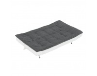 Rozkladacia pohovka Liam - biela / sivá