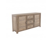 Dvojdverová komoda Nevada K2D - dub lefkas tmavý