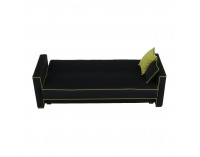 Rozkladacia pohovka s úložným priestorom Lumia - čierna / neónová