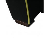 Rozkladacia pohovka s úložným priestorom Lumia - čierna / neónová