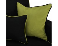 Rozkladacia pohovka s úložným priestorom Lumia - čierna / neónová