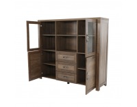 Štvordverová komoda Nevada K2S - dub lefkas tmavý