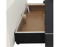 Rozkladacia pohovka s úložným priestorom Dinar - sivá / béžová