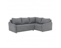 Rohová sedačka s rozkladom a úložným priestorom Lena P - sivá