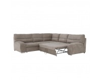 Rohová sedačka s rozkladom a úložným priestorom Albany K L - hnedá
