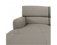 Kožená rohová sedačka U s rozkladom Sammy P - piesková koža (Yak Sand M6903)