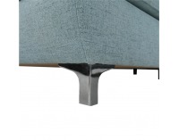 Rohová sedačka Gevona OL+R+2BP L - mentolová / krémové šitie