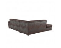 Rohová sedačka s rozkladom Vador L - čokoládová