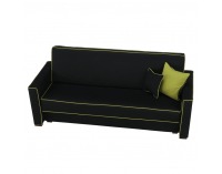 Rozkladacia pohovka s úložným priestorom Lumia - čierna / neónová