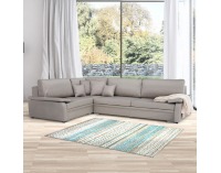 Rohová sedačka s rozkladom a úložným priestorom Caruzo L - krémová