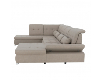 Rohová sedačka U s rozkladom Resta L - béžová