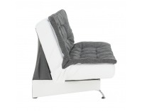 Rozkladacia pohovka Liam - biela / sivá