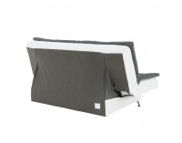 Rozkladacia pohovka Liam - biela / sivá