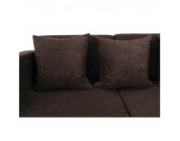 Rohová sedačka s rozkladom a úložným priestorom Deno L/P - hnedá