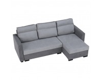 Rohová sedačka s rozkladom Estera L/P - sivá