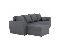 Rohová sedačka s rozkladom a úložným priestorom Roma New L/P - sivá
