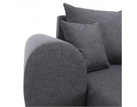 Rohová sedačka s rozkladom a úložným priestorom Roma New L/P - sivá