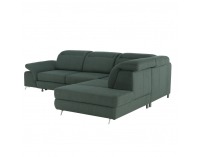 Rohová sedačka s rozkladom a úložným priestorom Alvaro P - zelená