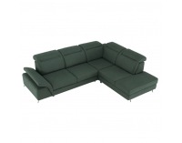 Rohová sedačka s rozkladom a úložným priestorom Alvaro P - zelená