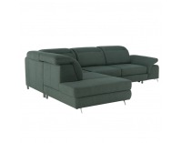 Rohová sedačka s rozkladom a úložným priestorom Alvaro L - zelená