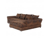 Rohová sedačka Anona P - hnedá