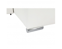 Rohová sedačka U s rozkladom a úložným priestorom Kamelia L - biela / sivá