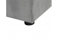 Rohová sedačka U s rozkladom a úložným priestorom Dalas L/P - sivá