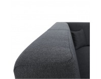 Rohová sedačka s rozkladom a úložným priestorom Colli L - sivočierna