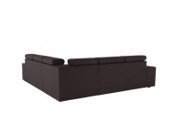 Rohová sedačka s rozkladom a úložným priestorom Monako P - tmavohnedá