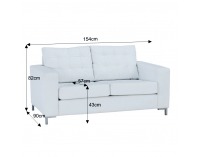 Dvojsedačka Oragion - biela