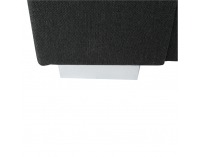 Rohová sedačka Cari L - tmavosivá