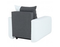 Kreslo Mono - biela / čierna