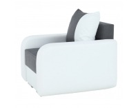 Kreslo Mono - biela / čierna