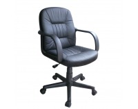 Kancelárske kreslo s podrúčkami Paul New - čierna