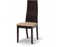 Jedálenská stolička Fela - wenge / svetlohnedá melírovaná