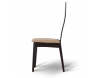 Jedálenská stolička Fela - wenge / svetlohnedá melírovaná