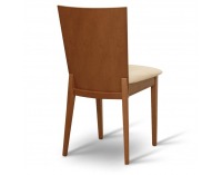 Jedálenská stolička Dacia - čerešňa / béžová