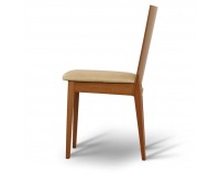 Jedálenská stolička Dacia - čerešňa / béžová