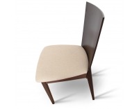 Jedálenská stolička Dacia - orech / béžová