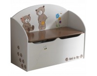 Box na hračky Puff 234549 - čokoládová / biela