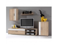 Obývacia stena Asole - dub sonoma / biela