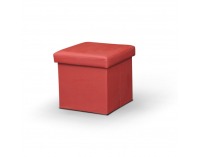 Taburetka s úložným priestorom Tela - červená