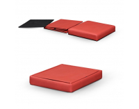 Taburetka s úložným priestorom Tela - červená