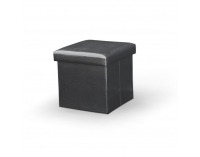 Taburetka s úložným priestorom Tela - čierna