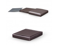 Taburetka s úložným priestorom Tela - tmavohnedá