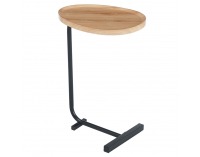 Príručný stolík Abery - dub / čierna