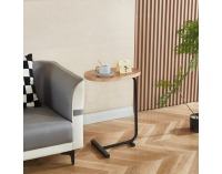 Príručný stolík Abery - dub / čierna